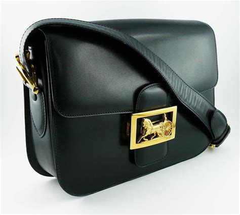 Celine Vintage Horse Carriage Box Bag 